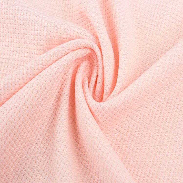 Waffle Polyester Knitted Fabric